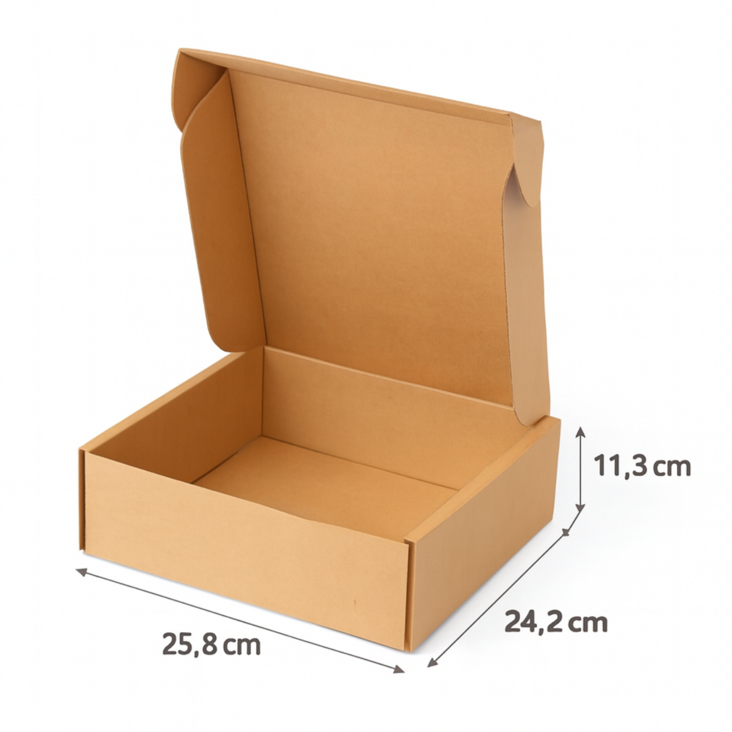 25,8x24,2x11,3 Cm E-ticaret Kargo Kutusu - 2,3 Desi-25 Adet-Kraft